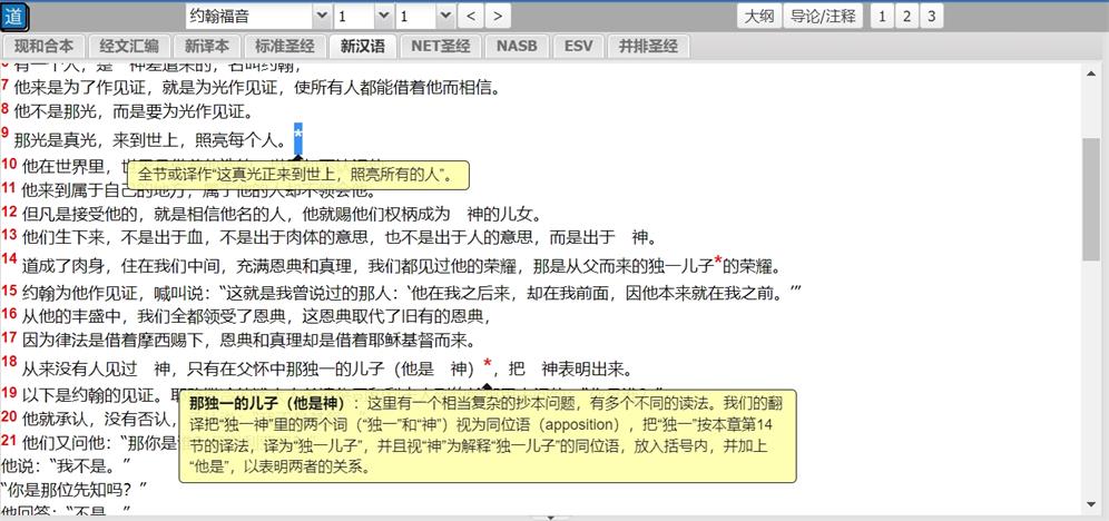 新汉语译本界面示例2